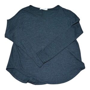 Rag & Bone Women’s Long Sleeve Scoop Neck Top Size S - Black/Green